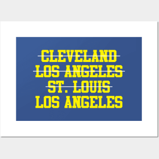 Cleveland Los Angeles St. Louis Los Angeles Football Posters and Art